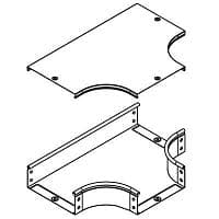Отвод для лотка Т-образ. горизонт. DPT 500х100 гор. оцинк DKC 36166HDZ