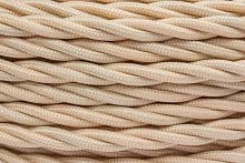 Провод ретро 2х1.5 матов. зол./песочн. (уп.50м) Bironi B1-424-719-50