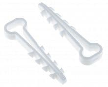 Дюбель-хомут d6х12мм для плоского кабеля бел. (уп.100шт) PROxima EKF plc-cd1-6x12w