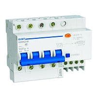 Выключатель автоматический дифференциального тока 4п C 16А 30мА тип AC 6кА DZ47LE-32 CHINT 199641