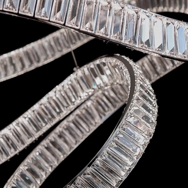 Люстра подвесная Bertolda spiral Silver D150