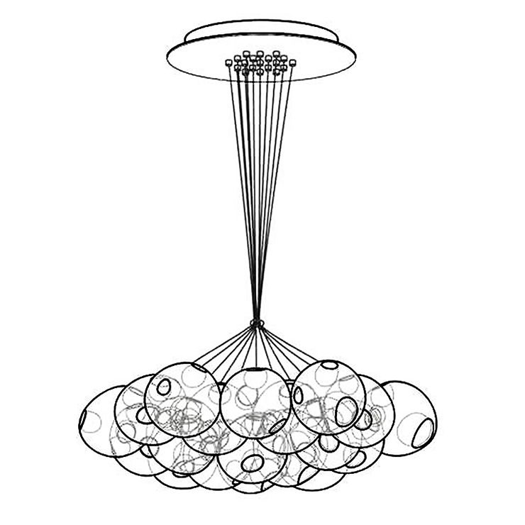 Люстра 28.19 Round Pendant Chandelier в стиле Bocci