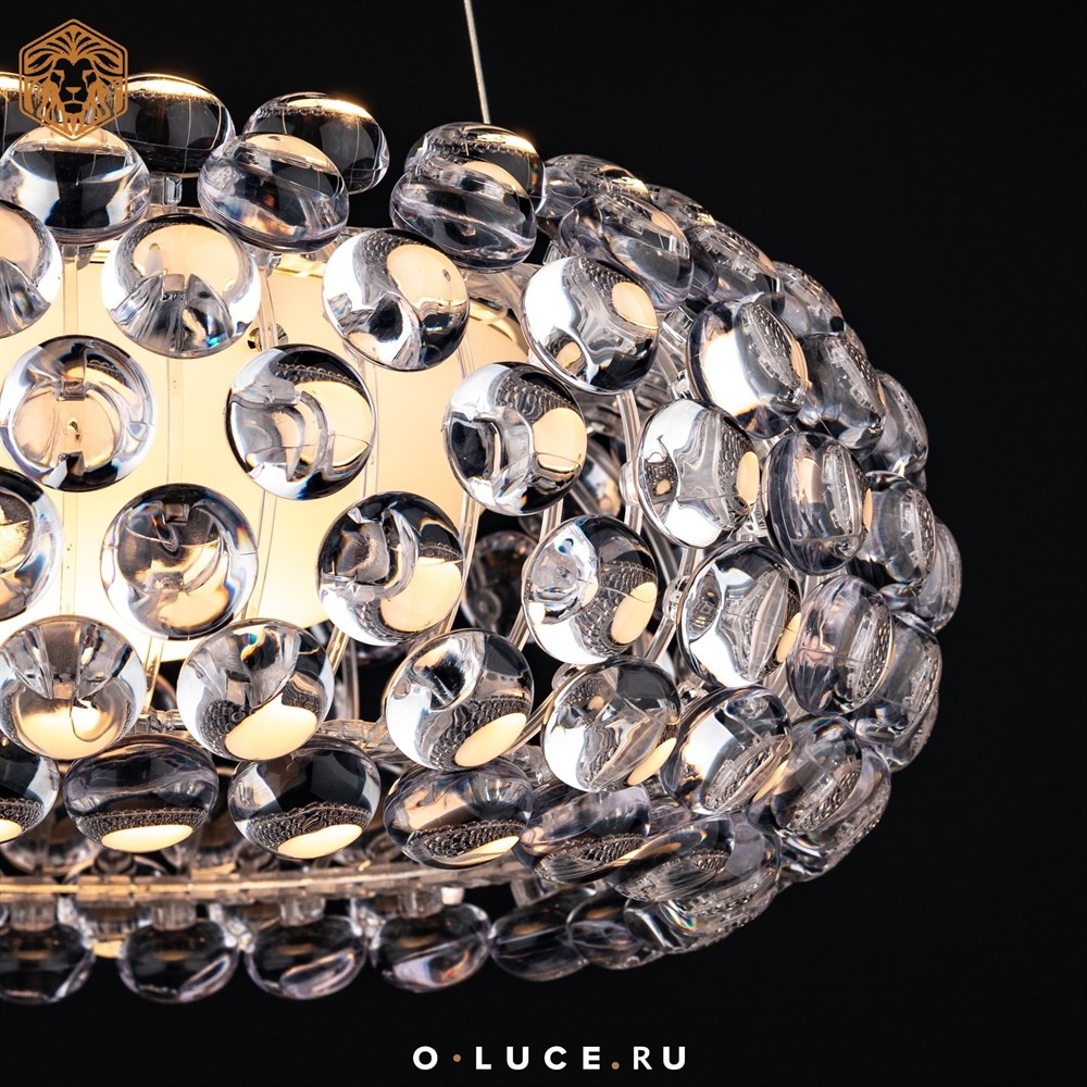 Люстра  потолочная Caboche Clear D35 в стиле Foscarini