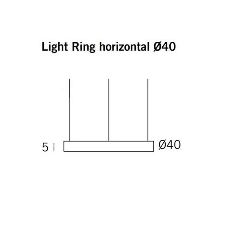 Светильник Light Ring Horizontal D40 Copper
