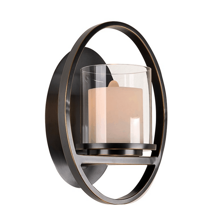 Бра Minneapolis, Black+gold Shade glass L23*H33*Sp20 cm