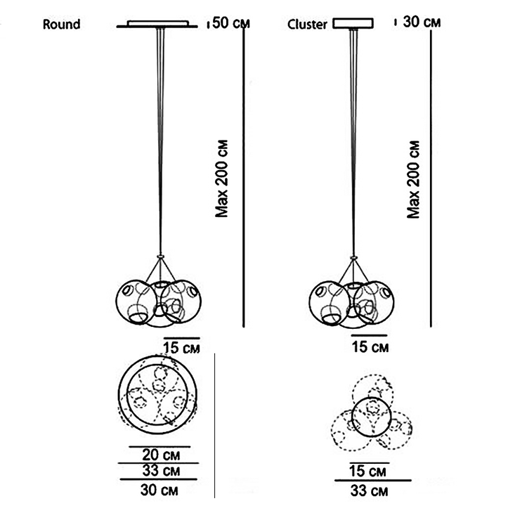 Люстра 28.3 Pendant Chandelier в стиле Bocci