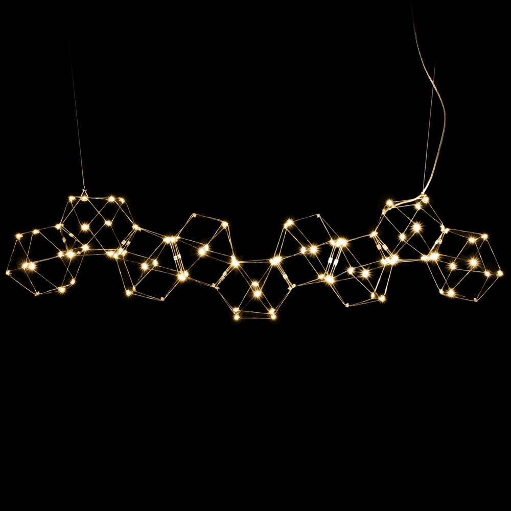 Люстра Bjork small в линию без вставок (сегмент 20*20 см)