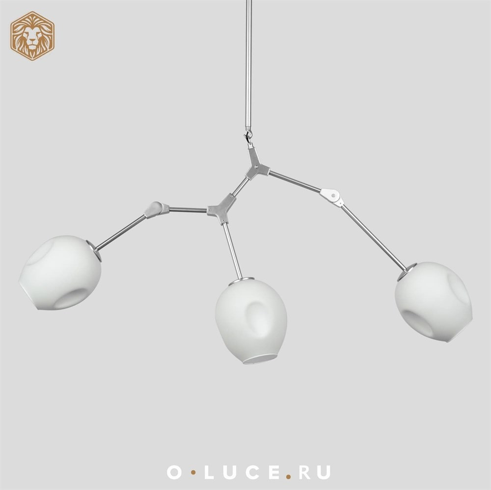 Люстра Branching Bubbles 3 Nickel в стиле Lindsey Adelman