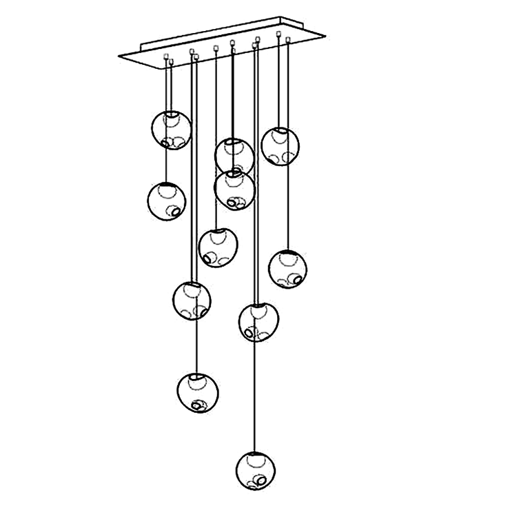 Люстра 28.11 Rectangle Pendant Chandelier