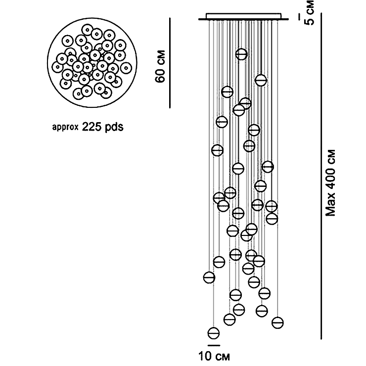 Люстра 14.36 Round Pendant Chandelier в стиле Bocci