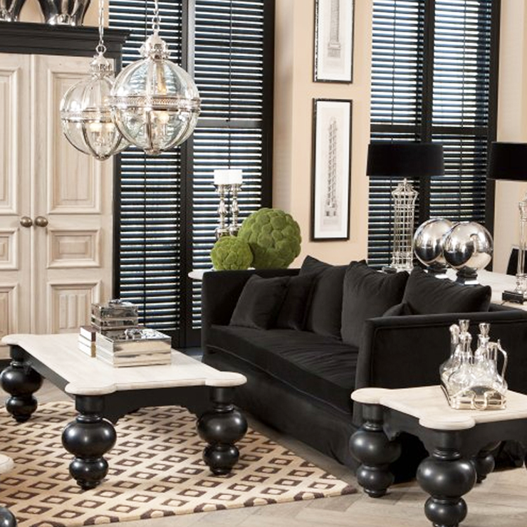 Люстра Lantern Residential  D30 никель в стиле Eichholtz