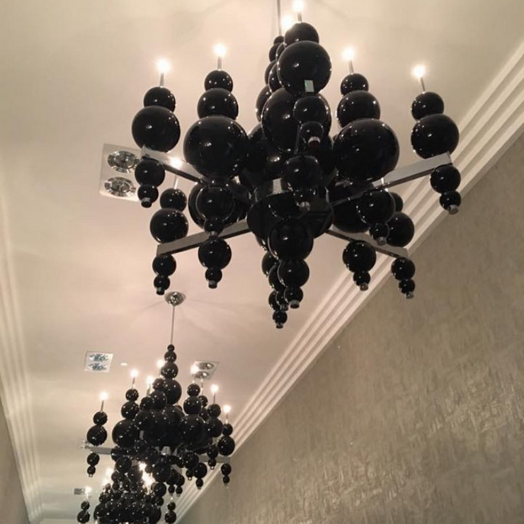 Люстра 20 Tears From Moon черный в стиле Ilfari