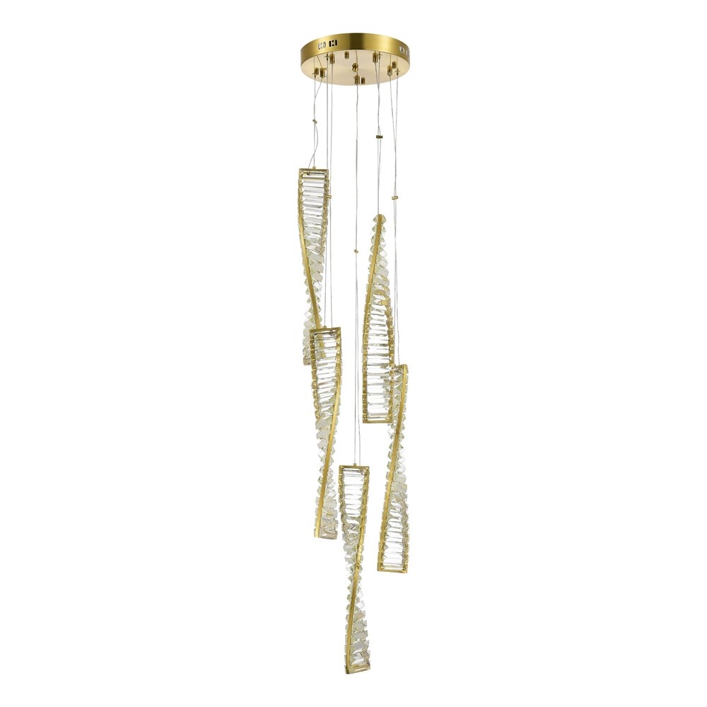 Люстра подвесная Bertolda 5 Brass