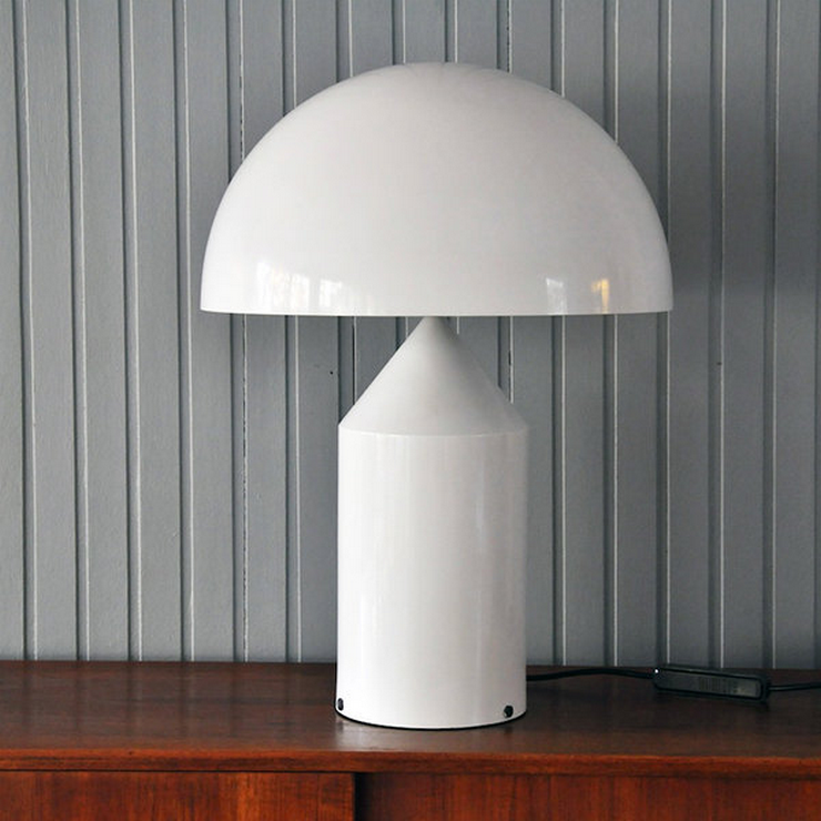 Настольная лампа Atollo White D38 в стиле Oluce