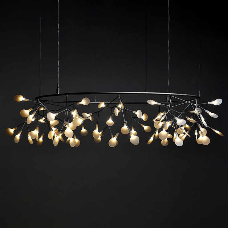 Люстра Heracleum The Big O D210  черный в стиле Moooi