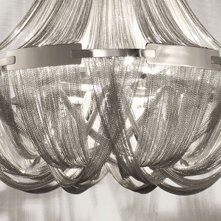 Люстра подвесная  Soscic D100 серебряный