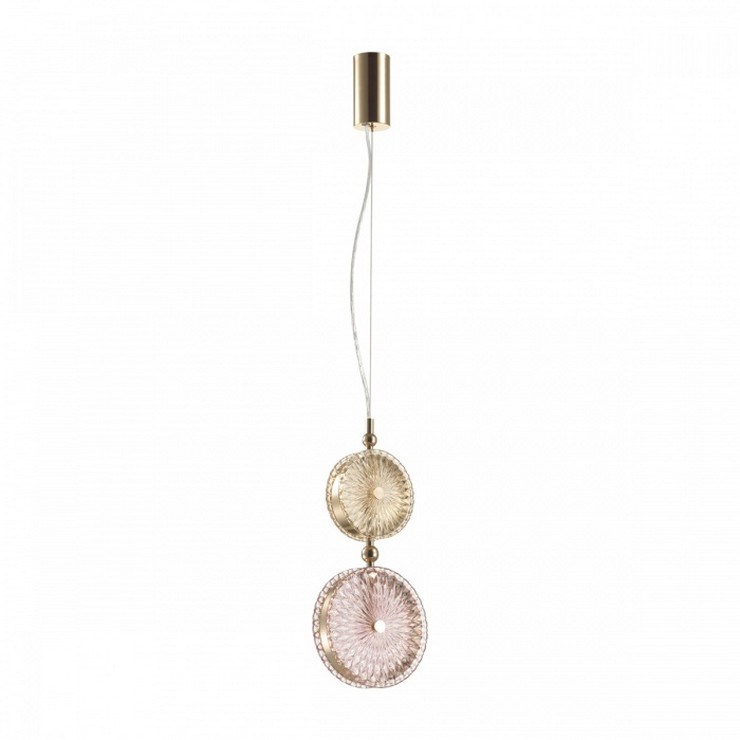 Светильник подвесной Lolly Pop Gold yellow/pink