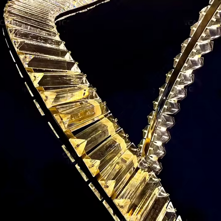 Люстра подвесная Bertolda spiral Gold D100