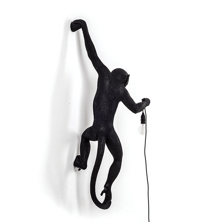 Бра Monkey Wall Lamp Black левая в стиле Seletti