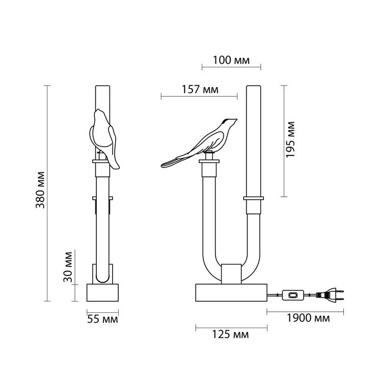Лампа настольная Dove