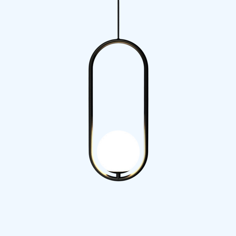 Светильник подвесной HOOP тип С black