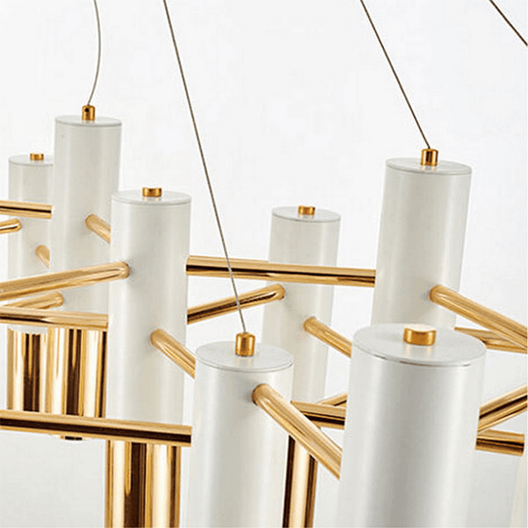 Люстра Ike 22 Lamp Белый+Золотой в стиле Delightful