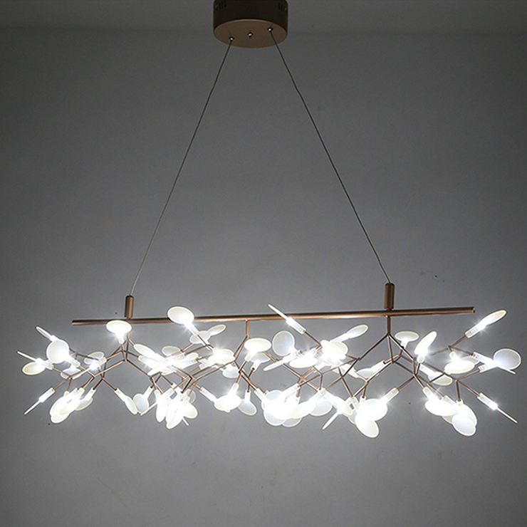 Люстра Heracleum Endless Single  никель в стиле Moooi