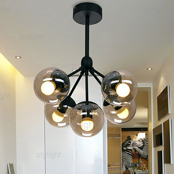 Люстра Modo Chandelier 5 Globes в стиле Roll&Hill