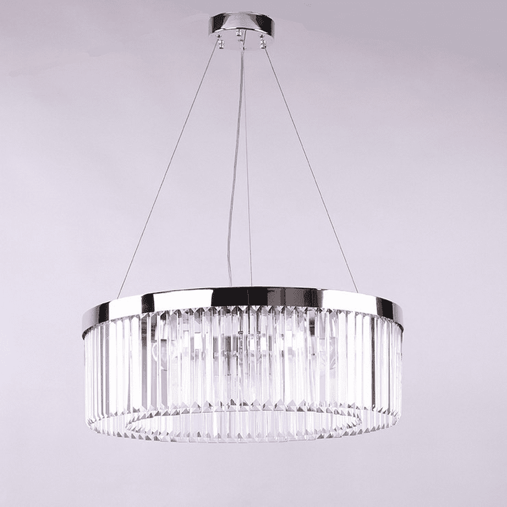 Люстра New York, Nickel Clear crystal D70*H22.5/120 cm