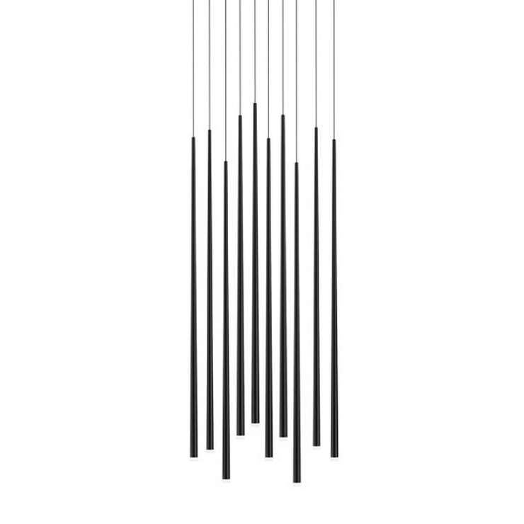 Люстра Slim 10 Black Round в стиле Vibia