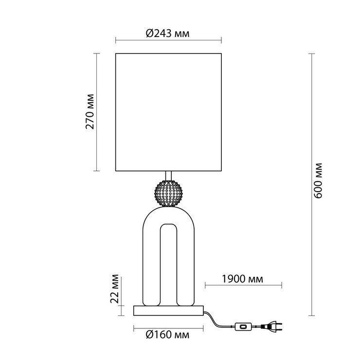 Лампа настольная Graffetta Beige