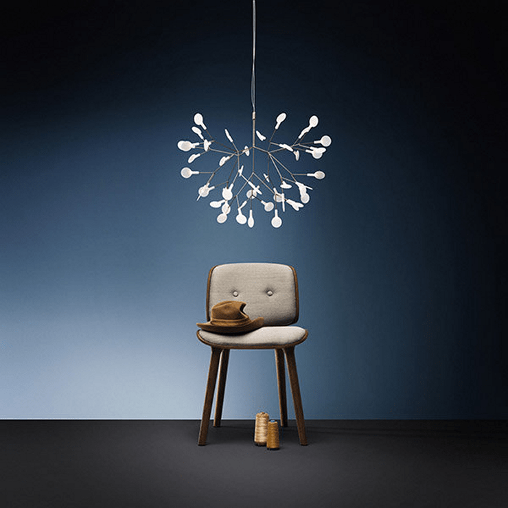 Люстра Heracleum 2 D98  никель в стиле Moooi