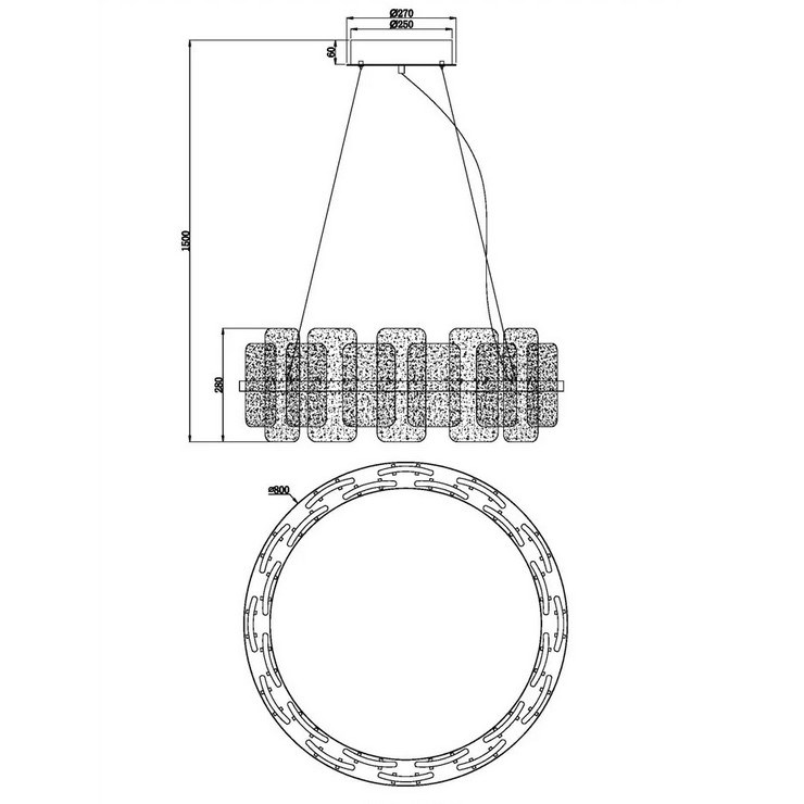 Люстра Dea D80 Chrome