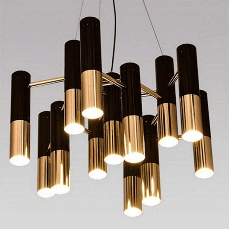 Люстра Ike 13 Lamp  Черный + Золотой в стиле Delightful
