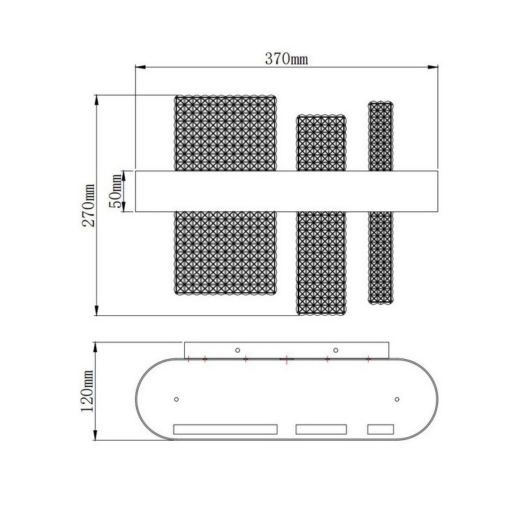 Бра Ribbon Black в стиле Masiero