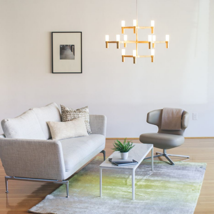 Люстра Crown Minor Gold в стиле Nemo