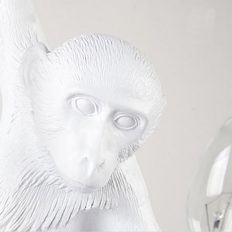 Светильник Monkey Обезьяна с Лампой White правая в стиле Seletti
