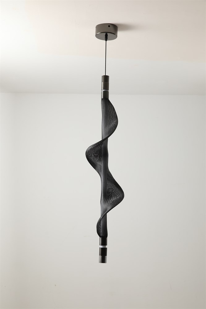 Светильник подвесной Vapour Vertical Black H130