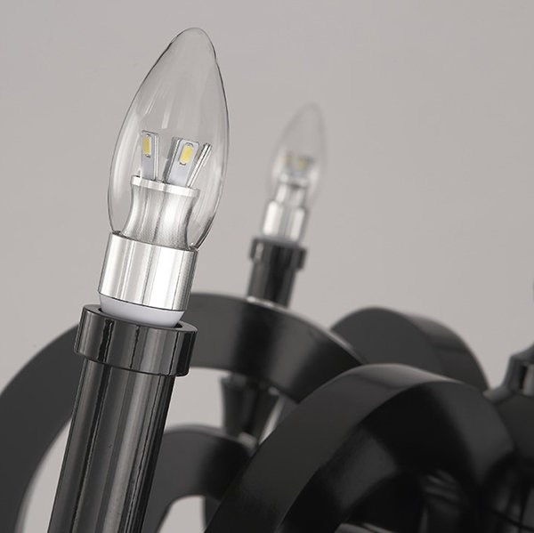 Люстра Paper Chandelier  Диаметр 90 см / Высота 110 см Черный в стиле Moooi