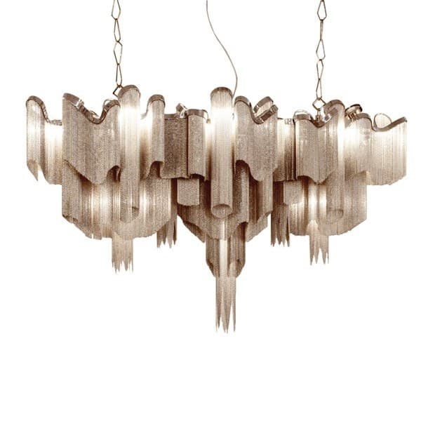 Люстра Stream Long Бронза в стиле Terzani