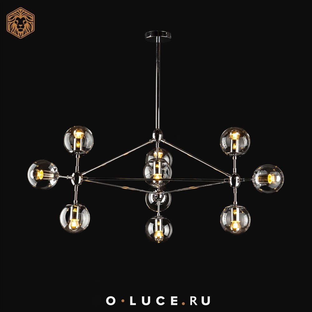 Люстра Modo Chandelier 10 Chrome в стиле Roll&Hill