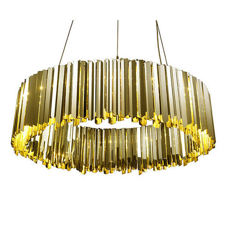 Люстра Facet 24 Gold в стиле Tom Kirk