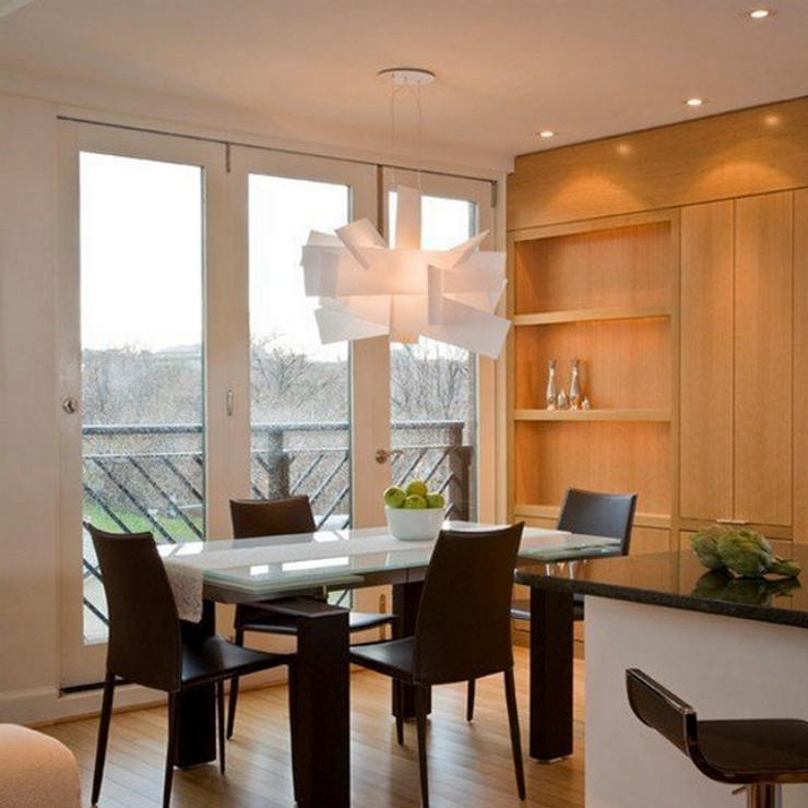 Люстра потолочная, подвесная Big Bang Д 65 см/Ш 65 см/В 45 см Белый