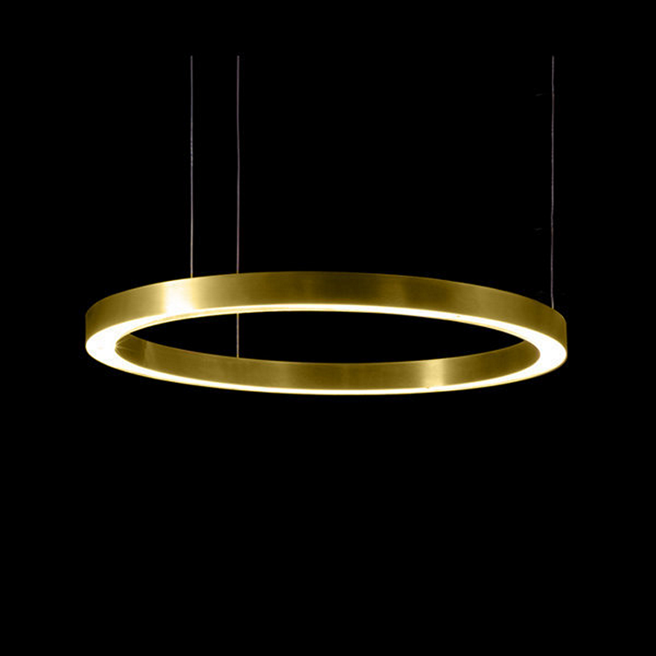 Светильник Light Ring Horizontal D80 Brass в стиле Henge