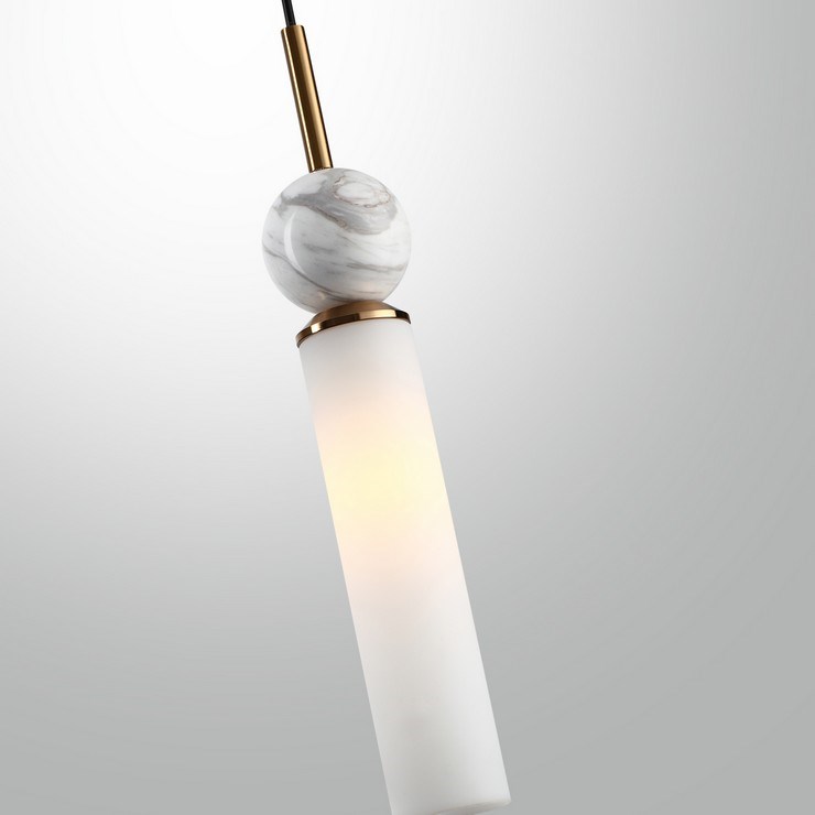 Светильник подвесной STENLY белый мрамор