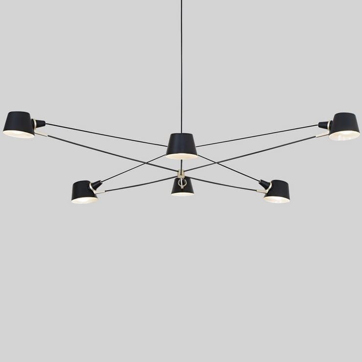 Люстра Pivot 6 чёрный