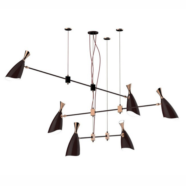 Люстра  Duke 6 Black в стиле Delightful