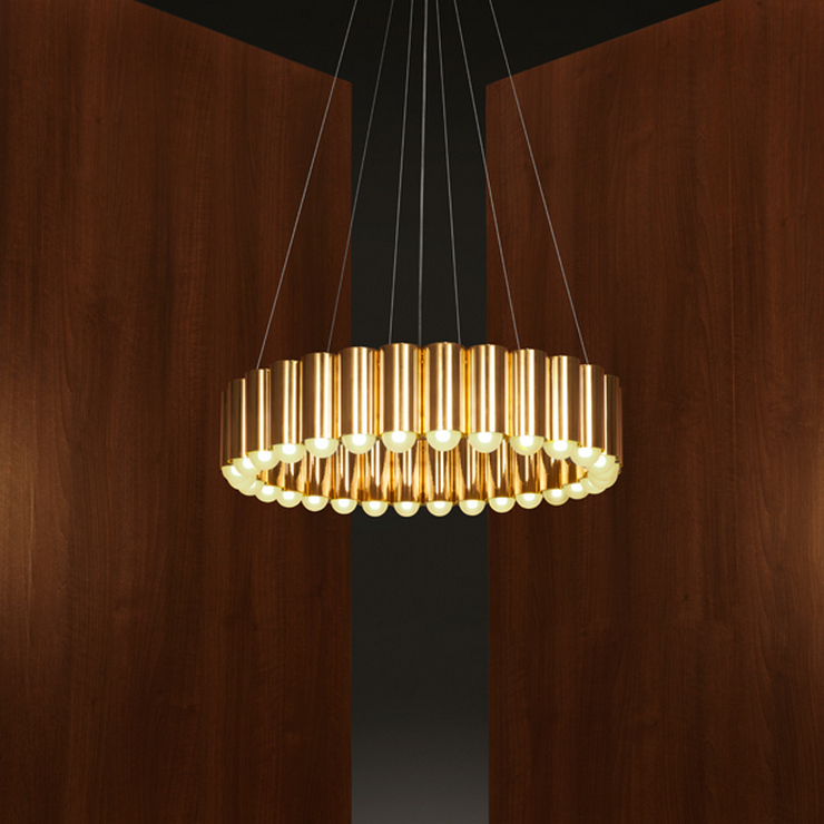 Люстра Carousel Gold в стиле Lee Broom