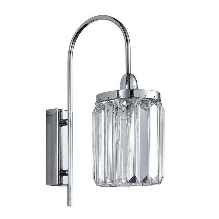 Бра Greensboro, Chrome Clear glass L12*H37*Sp24 cm