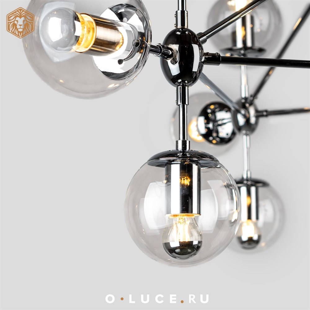 Люстра Modo Chandelier 10 Chrome в стиле Roll&Hill
